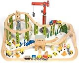 Review Big Jigs BJT018 / Big Jigs Wooden Construction Train Set