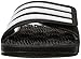 adidas Men's Adissage 2.0 Slides Sandal, Black/White/Black, 10