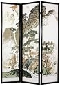 Asian Wall Art & Home Décor - 6ft. Japanese Landscape Design Matchstick Shoji Screen