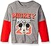 Disney Toddler Boys' Mickey Mouse Long Sleeve Two-Fer T-Shirt