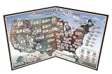 National Parks 56-coin Quarter Map - Made in USA