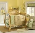 BANANA FISH WOOLY 10 PIECE NURSERY CRIB BEDDING SET, INCLUDES: 4 Piece Crib Set, Mobile, Rug, Blanket, Wall Decor - NEW - Boy, Girl, Lambs, Sheep, Farm Animals