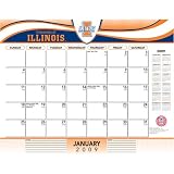 Illinois Fighting Illini NCAA 22 x 17 Desk Calendar