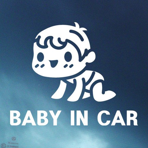 BABY IN CAR-1(B)・ベビーインカー 車 ステッカー CAR・カー・車 シール
