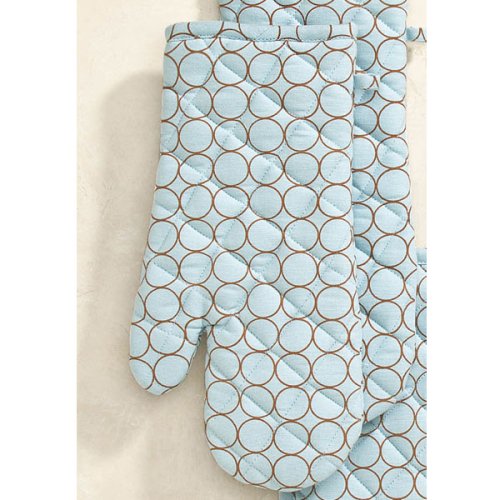 Rings Oven Mitts (set of 2) - Blue