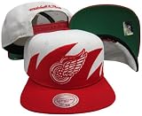 Detroit Red Wings Mitchell & Ness Snapback Adjustable Plastic Snap Back Hat / Cap