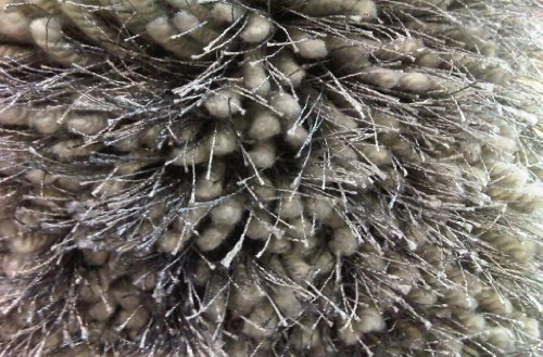shiny shaggy rugs  All size and all colors Shag viscose solid, Gray, ~ 2 x 3 Feet