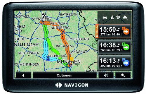NAVIGON 3300max Navigationssystem (10,9 cm (4,3 Zoll) Display, D/A/CH, TMC, NAVIGON MyRoutes, Reality View Light, Clever Parking)