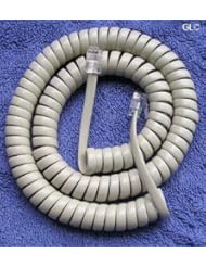 CE: Handset Cord 12 Ft Ash For Nortel, M-Series, NEC D-Term, Classic Siemens / Rolm and More - Great Lakes Communications