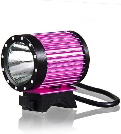 KINFIRE CREE-T6 LED Headlamp Headlight Protable Bicycle Bike Light 18650 Battery US Plug Charger - Purple and Black