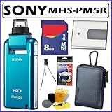 Sony MHS-PM5K/L Bloggie Mobile 5MP HD Snap 360 Video Camera (Blue) with 4x  ....