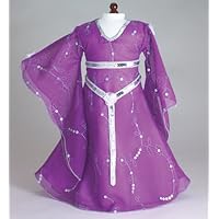 Meadow ~ Fantasy Fairy Doll Dress with Silver Flowers and Belt, Fits 18' American Girl Dolls