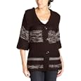 Kenneth Cole Women's Short Sleeve Cinched Waist Cardigan