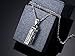 VNOX Stainless Steel Tubular Urn Pendant Necklace for Memories Humans Cremation Ashes,Free Chain 22 inches