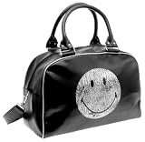 Outdoor Living : Present Time Smiley Old School weekend bag black/silver
