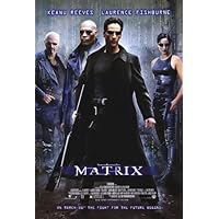 The Matrix Poster 27x40 Keanu Reeves Carrie-Anne Moss Laurence Larry Fishburne