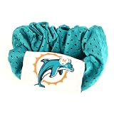 Miami Dolphins Green Hair Scrunchie - Hair Twist - Ponytail Holder