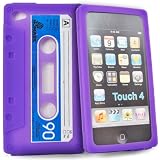 Accessory Master- Violet cassette Housse silicone pour Apple ipod touch 4