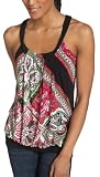 XOXO - XOXO Junior's Printed Contrast Color Banded Bottom Top.