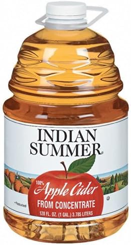 Indian Summer Apple Cider from Concentrate 128 OZ (Pack of 4)