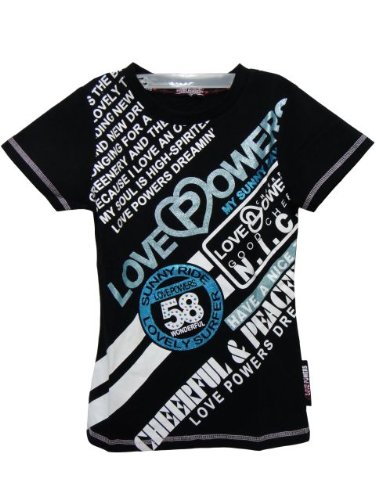 ジュニア・LOVE POWERS(ラブパワーズ）ラメプリント半袖Tシャツ（女の子-子供用）140cm 150cm 160cm