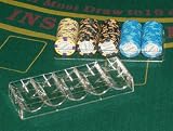 Vier Poker Chip Trays / Racks fuer 4 x 100 Chips