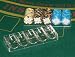 Vier Poker Chip Trays / Racks fuer 4 x 100 Chips