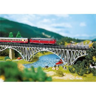 Faller 282915 Steel Girder Bridge With Piers Era I-image