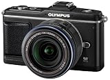OLYMPUS マイクロ一眼 PEN E-P2 レンズキット ブラック E-P2LKIT-BLK 画像