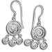 Sterling Silver Swirl Dangle Earrings by Sajen