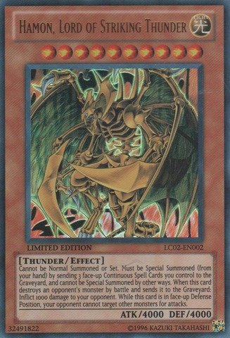 Yu-Gi-Oh! - Hamon, Lord of Striking Thunder (LC02-EN002) - Legendary Collection 2 - Limited Edition - Ultra Rare On Sale