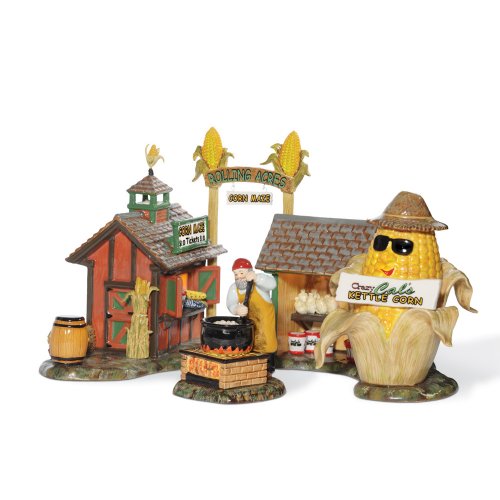 Department 56 Snow Village Rolling Acres Corn Maze, Set of 2