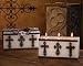 Deco Glow Cross 3 Wick Brick Candle