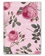 Happy Birthday with rose collage - 5" x 7" Vellum Overlay Birthday Greeting Card