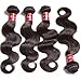 Unice Hair 3/4 bundles 100% Real Unprocessed brazilian virgin Human Hair Body Wave Hair Extensions natural color