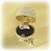 Swarovski Crystals Faberge inspired Egg Ring Box set with Purple Crystal Ring Size 8