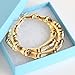 14K Gold Plated Hollow Round Bamboo Hoop Earings. 7 Different Sizes from .75