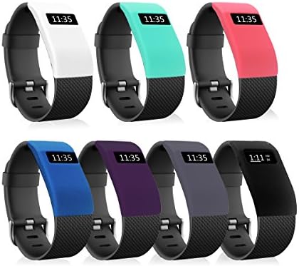 Eityilla Silicone Band Cover Protective Rubber Case for Fitbit Charge/Charge HR (7Pack-007)