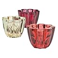 Recycled Glass Votive Holders - Multicolor (Set Of 6)