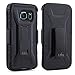 S6 Edge Case, LK Transformer Holster Dual Layer Armor Defender Full Body Protective Case Cover with Belt Clip & Kickstand for Samsung Galaxy S6 Edge