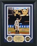 Yogi Berra ?Farewell To Yankee Stadium Autographed 24Kt Gold & Infield Dirt Coin Photo Mint