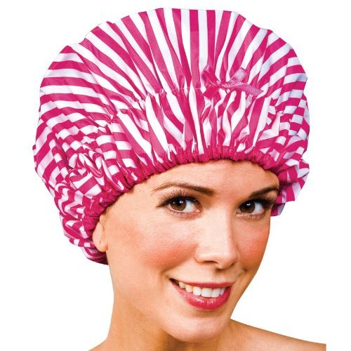 Betty Dain Pink Peppermint Shower Cap