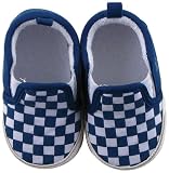 Luvable Friends Slip-on Shoe for Baby, Blue-Print
