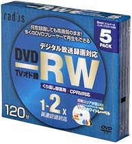 Radius Video録画用 120min 1-2倍速 ワイドホワイトレーベル RVWC470-F05-312