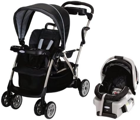 Graco RoomFor2 Stand & Ride Duo Baby Stroller & SnugRide 30 Car Seat -Metropolis
