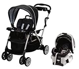 Graco RoomFor2 Stand & Ride Duo Baby Stroller & SnugRide 30 Car Seat -Metropolis