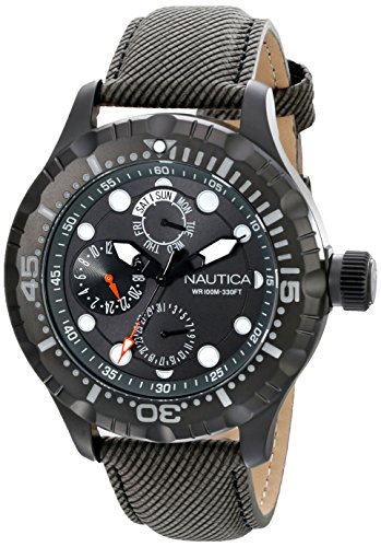 Nautica Men's N16683G BFD 100 Casual Sport Gray Watch