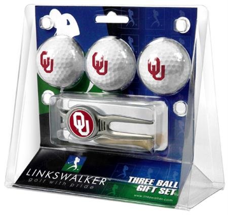 Oklahoma Sooners Ou Ncaa Kool Tool 3 Golf Ball Gift Packs