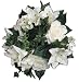 Darice 35558, Candle Ring Lilies and Gardenias, 3-Inch, Cream White