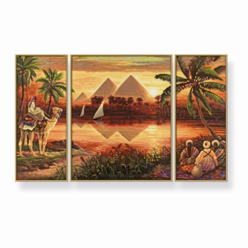 Childrens Toyshop  Spielwaren : Schipper 9260442 -  Pyramiden am Nil 50x80cm